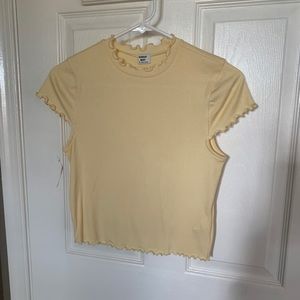 Aritzia yellow top